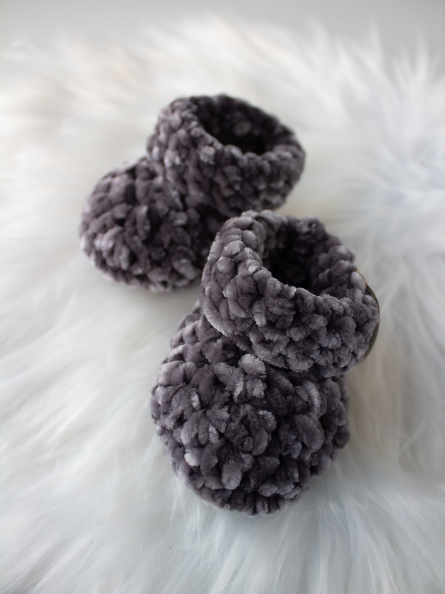 Velvet Baby Booties