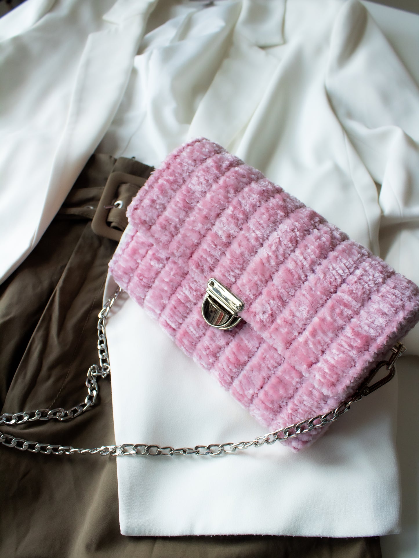 Aurora Velvet Shoulder Bag